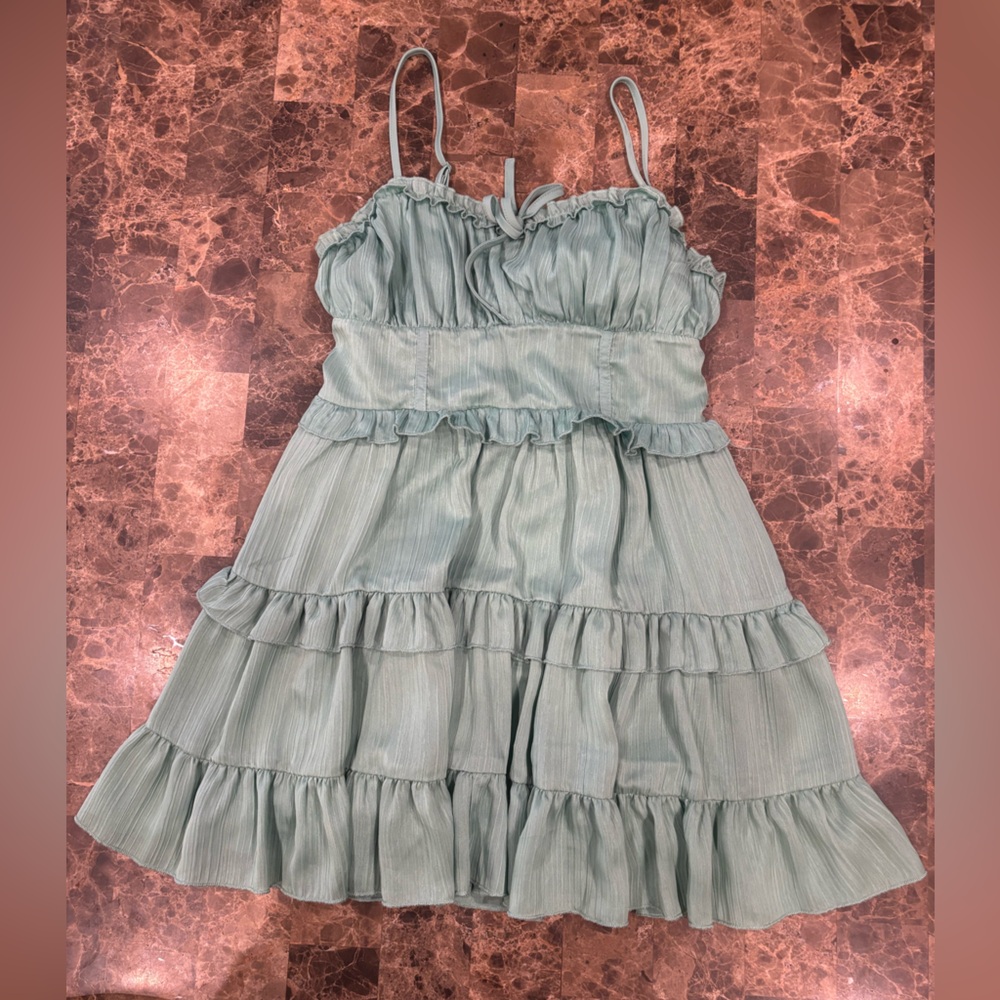 Wild Fable Smocked Dress in Mint
